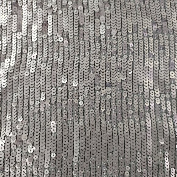 J Crew Womens Gray Sequin Sweatshirt Style 33583 M 100% Cotton Scoop Neck Glam - Picture 4 of 11